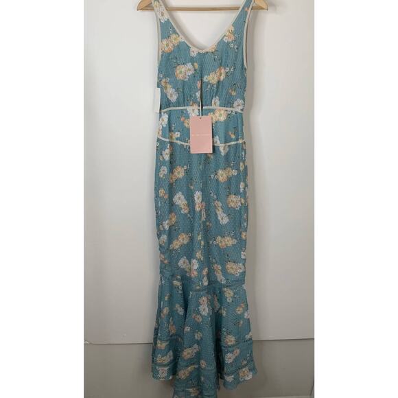 We Are Kindred Mia Maxi Dress Blue Teal Posey Womens 2 New with tags - Picture 12 of 16